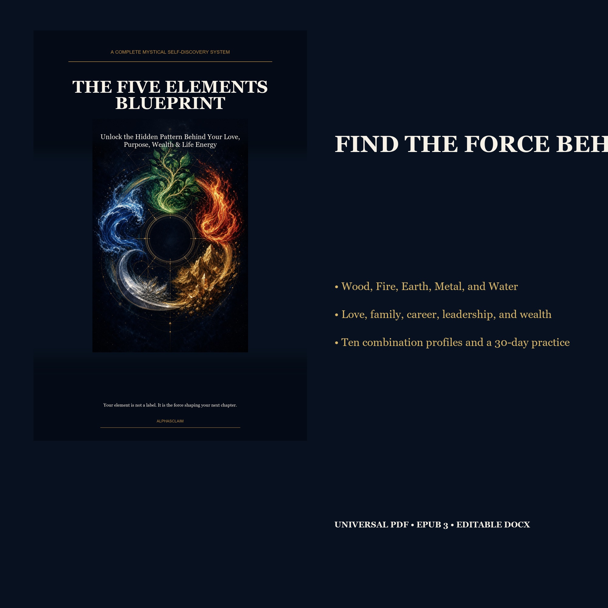 The Five Elements Blueprint digital product cover